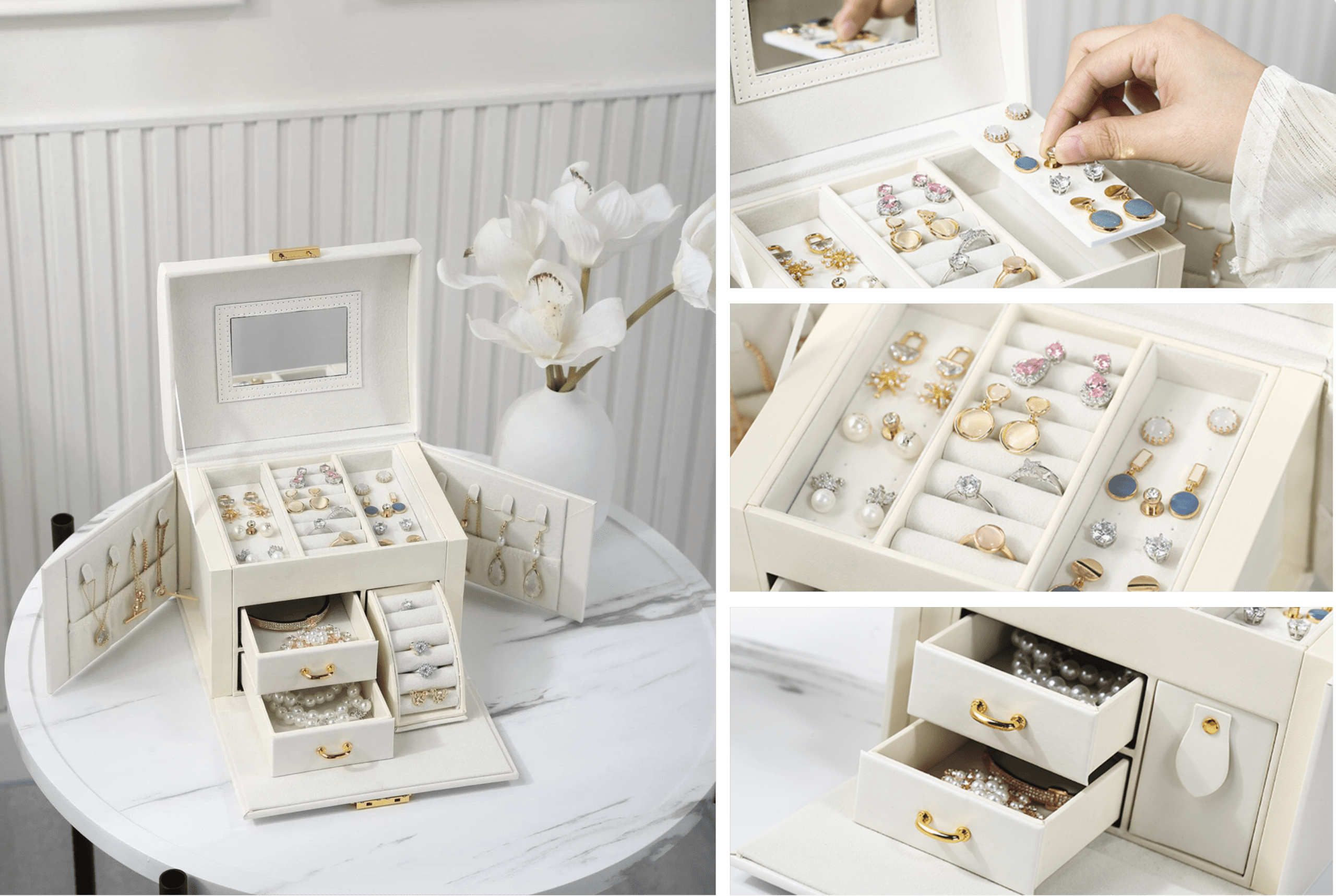 Rangements de la Boîte à Bijoux Élégante