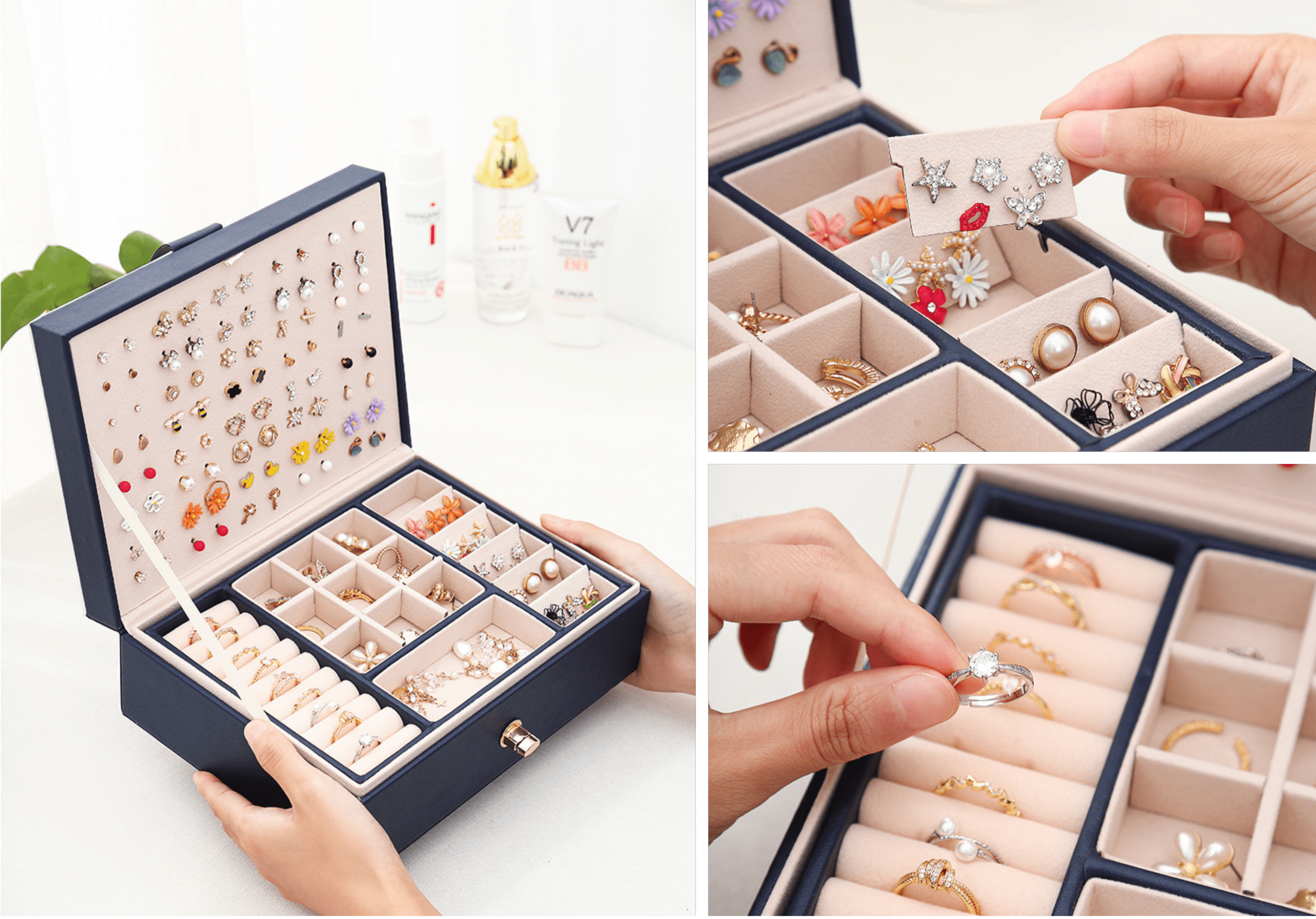 Rangements de la Boîte à Bijoux Pratique